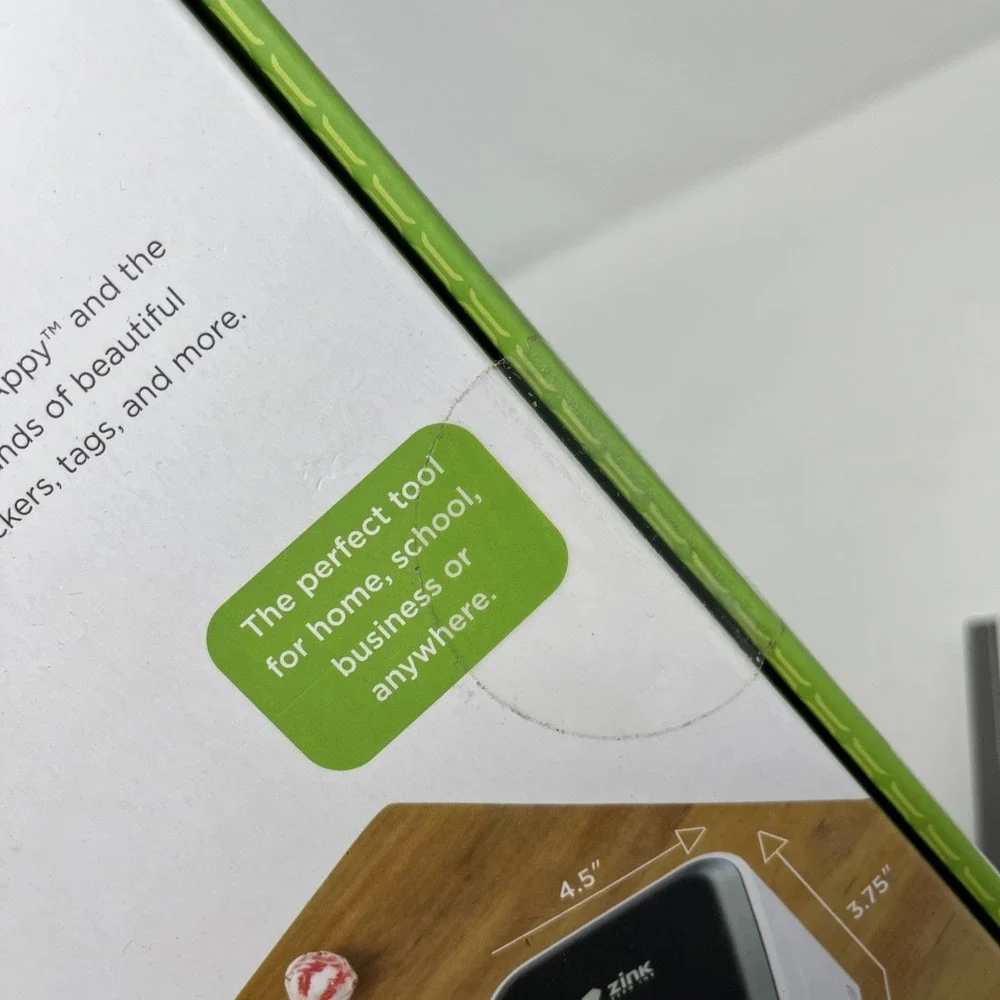 Wireless Zink Happy Smart App Printer Zero Ink Technology iPhone / Android NEW